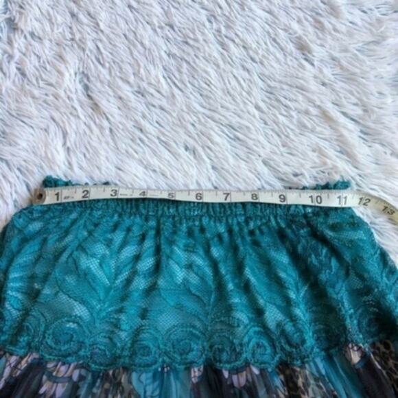 Vintage Blue Boho Festival Queen Long Skirt XS - Picture 5 of 7